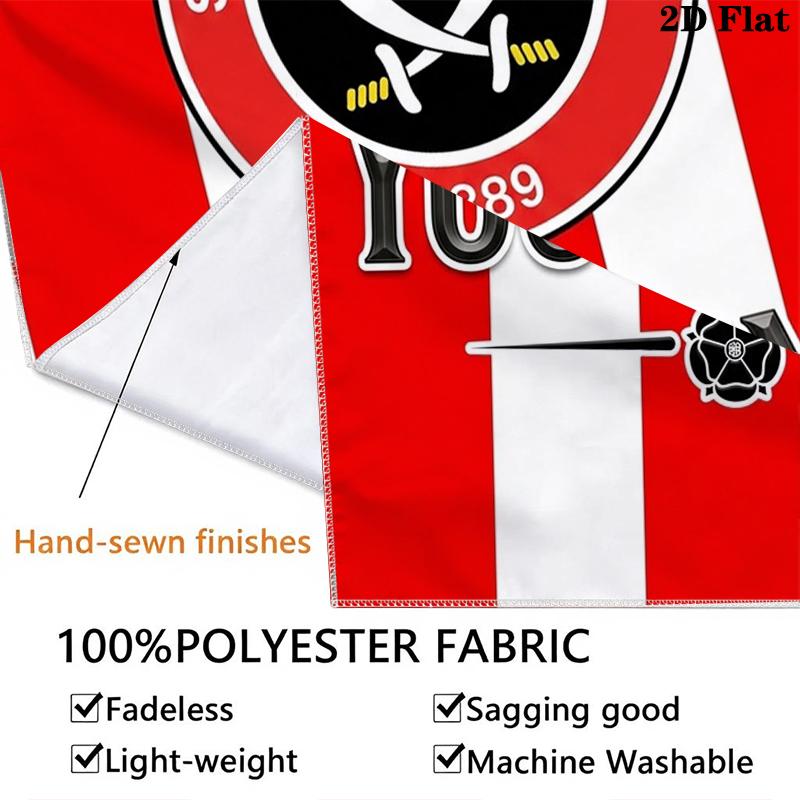 Benutzerdefinierter Name Sheffield FC Wandteppich Ästhetischer Wandbehang Bedruckter Stoffdecke Dekorative Wandteppiche für Schlafzimmer Wohnzimmer Heimdekoration