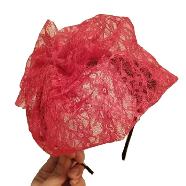 Fascinator Hut Damen Blume Netzband Kopfband Cocktail Teeparty Kopfschmuck