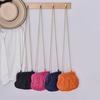 Stroh Wolken Clutch Tragbare Schulter Crossbody - Lässig Outdoor Strand Urlaub Kette Riemen Damen Crossbody Tasche
