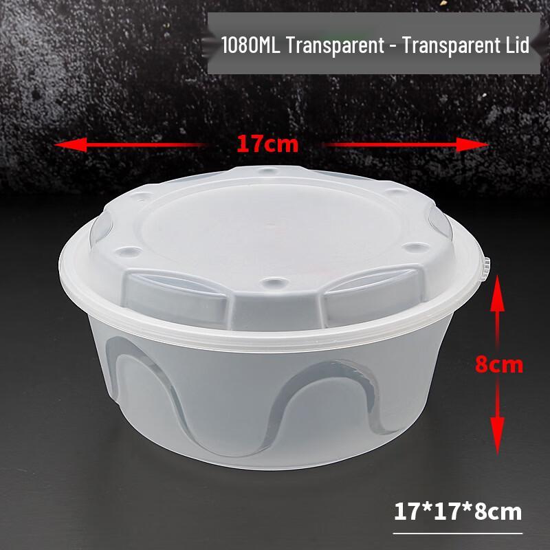 Handun Disposable Round Wheat Straw Takeout Containers Up to 500ml