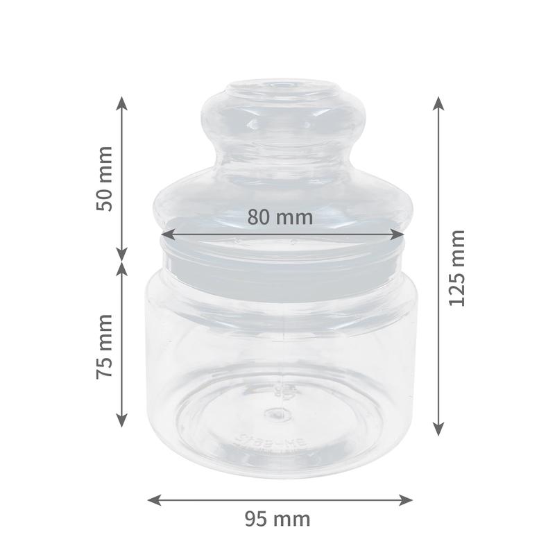 Wolfson's Sealed Plastic Storage Jar