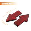 uxcell Plastic Arrow Shape Car Reflector Car Sticker Red Color 2pcs