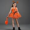 Pumpkin Costume for Girls, Fancy Dress Party, Children's Costume, 3-in-1