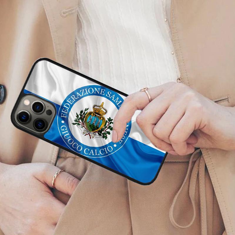 San Marino Flag Magnetic Phone Case For APPLE iPhone 17 Air 16 14 13 12 Pro Max 15 Plus Wireless Charge With MagSafe Cover
