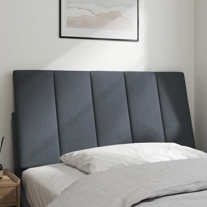 VidaXL Coussin de Tête de Lit, Oreiller de Tête de Lit avec Bandes Auto-agrippantes, Coussin Rembourré Chambre à Coucher, 374656