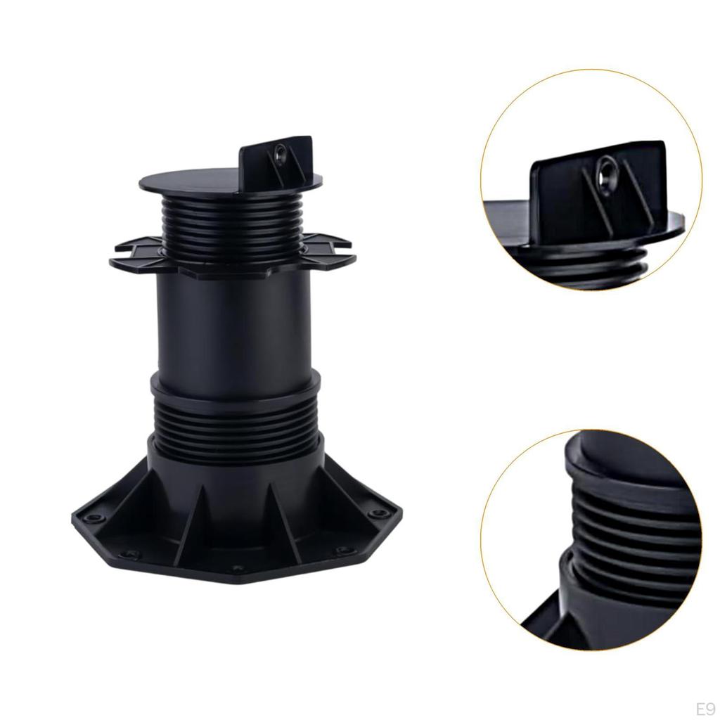 Adjustable Deck Support Foundation Base Floor Raising for Outdoor Keels