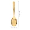 Stainless Steel Flat Spoon Soup Spoons Set Gold Kitchen Dessert Ramen Ladle Spoon Ergonomic Large Serving Spoons For Home