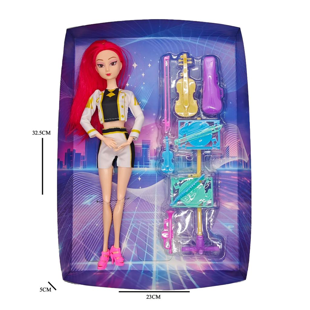 New K-POP Girl Group Doll, Witch Hunter Girl Group Music Accessory Set