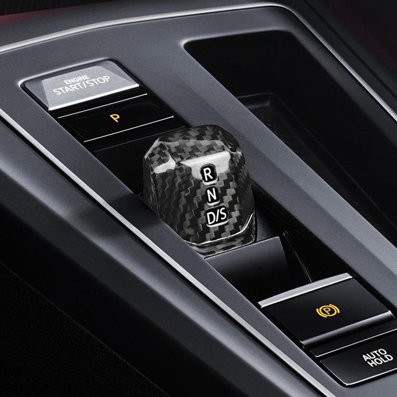NUOVO-Adesivo in Vera Fibra di Carbonio Copertura Pomello Cambio Auto Accessori Per VW Golf 8 MK8 2021-2023