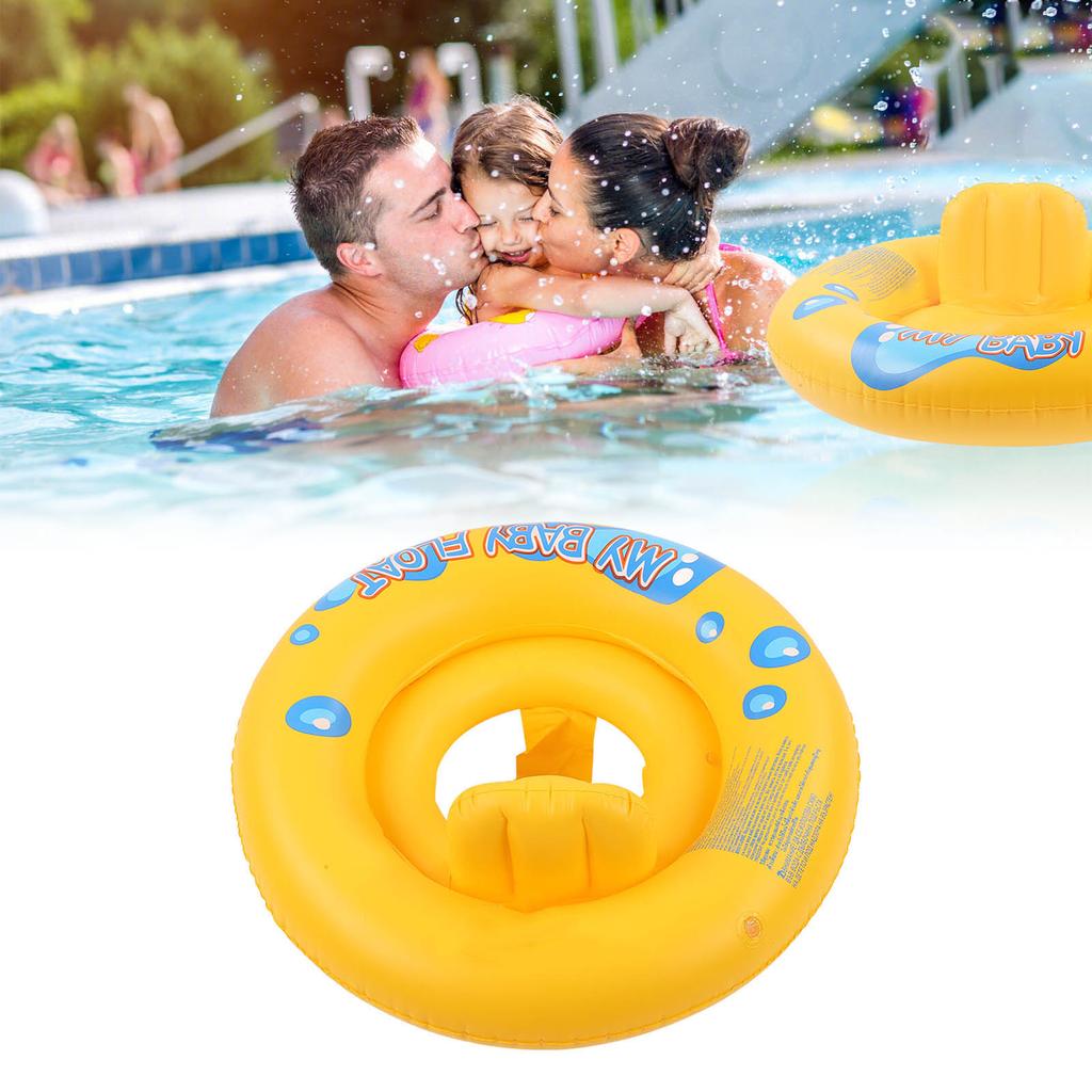 Baby Pool Swim Training Seat Float Inflatable with Safety Seat Double Air Chamber for Baby Toddlers Infant