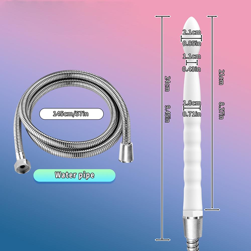 Weicher Metallschlauch Vaginal Anal Darmreinigung Spülgerät Düse Einlaufgerät Weibliches Waschgerät Sexspielzeug für Frauen Männer