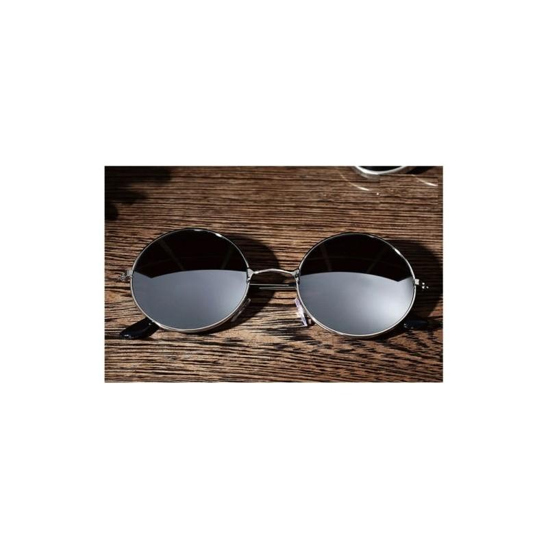 Herren Damen Retro Vintage Runde Verspiegelte Sonnenbrillen Brillen Perfekt Für Outdoor-Sportarten