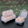 Plastic Eggs Storage Box Shockproof Holder Box Eggs Tray Carriages Dispenser Box