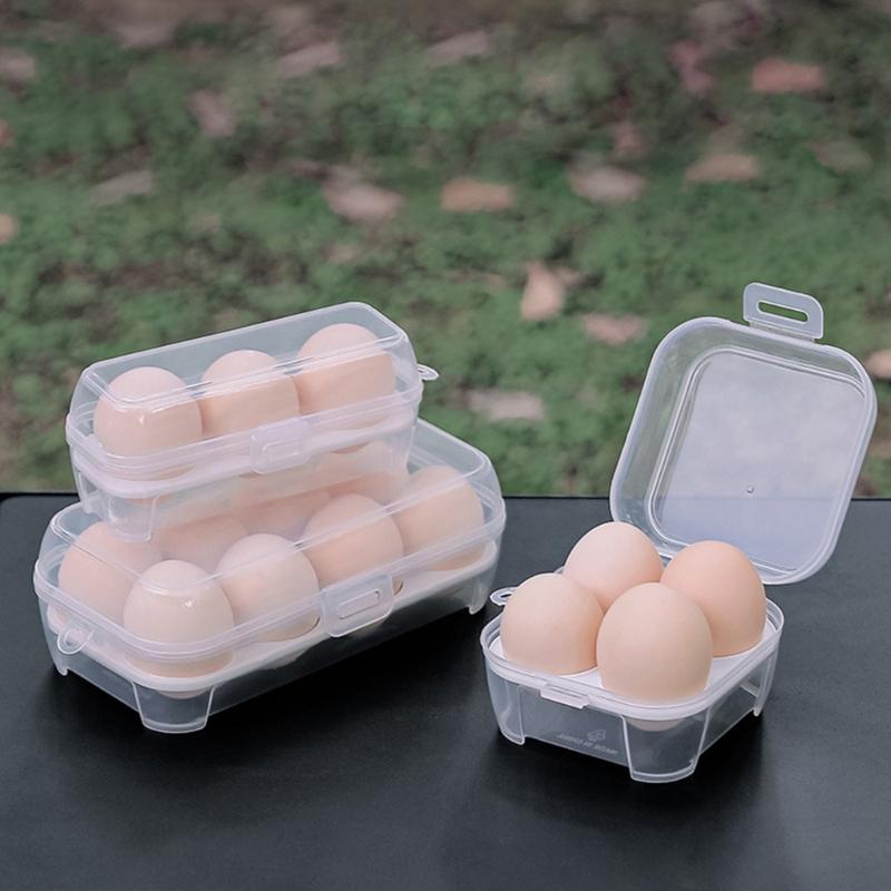 Plastic Eggs Storage Box Shockproof Holder Box Eggs Tray Carriages Dispenser Box