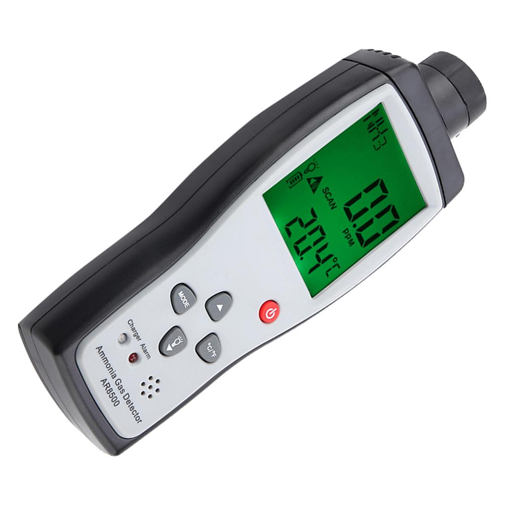 SMART SENSOR AR8500 Ammonia Detector Gas  3 Tester Monitor with Acoustic Optical Double Alarm 0‑100PPM 100-240V