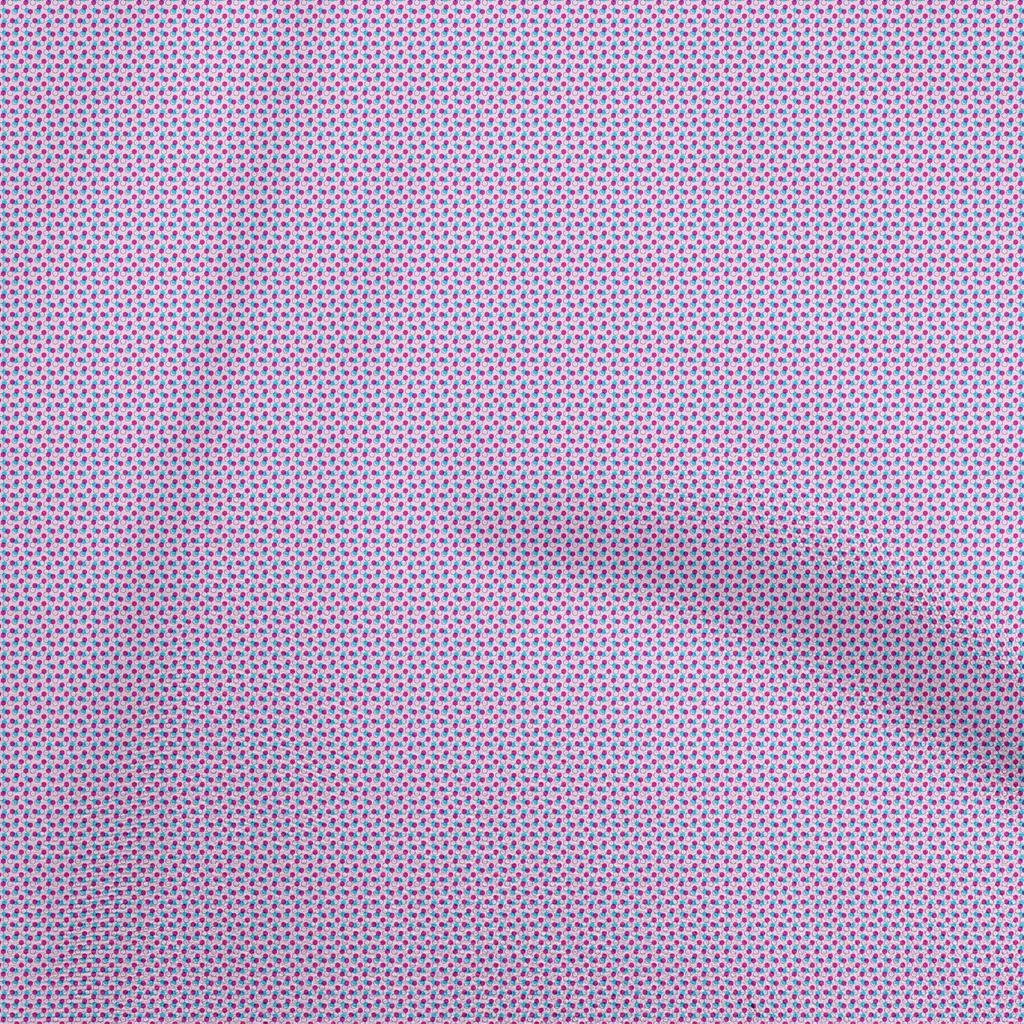 oneOone Cotton Flex Dark Rose Brown Fabric Dot Sewing Material Print Fabric By The Yard 40 Inch