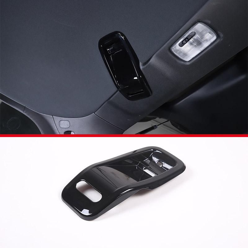 ABS Black For Honda Pilot 2015-2025 Gear Shift Console Cover Panel Glass Lift Button Decorative Frame Sticker Car Accessories