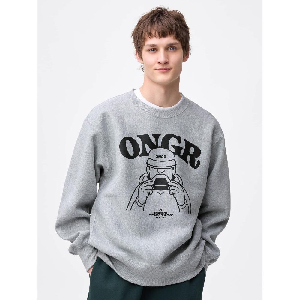 

GU by Uniqlo Тяжелый свитшот Юносуке 03 GRAY/XS