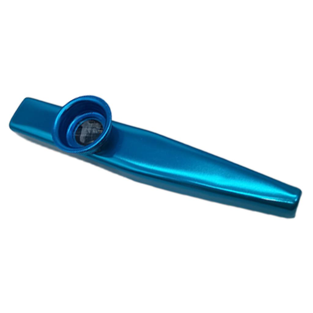 Kazoo Flute Aluminum Easy Playing Professional Kazoo Musical Instrument Gifts Blue