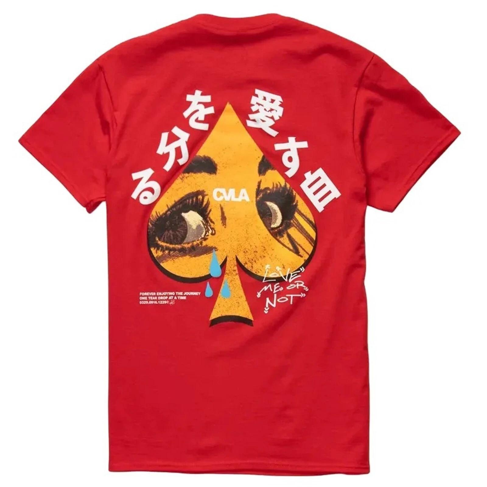 CVLA Love Me or Not Men s Red Graphic Print T-shirt - NWT S