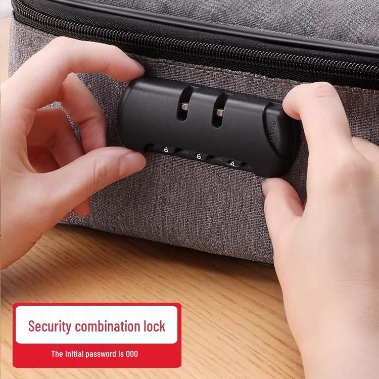 Travel Document Organizer with Combination Lock - Convenient and Secure Storage Wallet