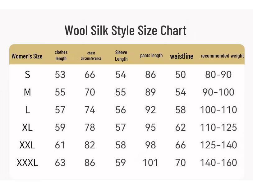 Arctic Velvet Wool Silk Thermal Underwear Set for Women