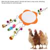 Non Toxic Chicken Hanging Mirror Broken Resistant Rooster Toy Mirror  Pet Chickens