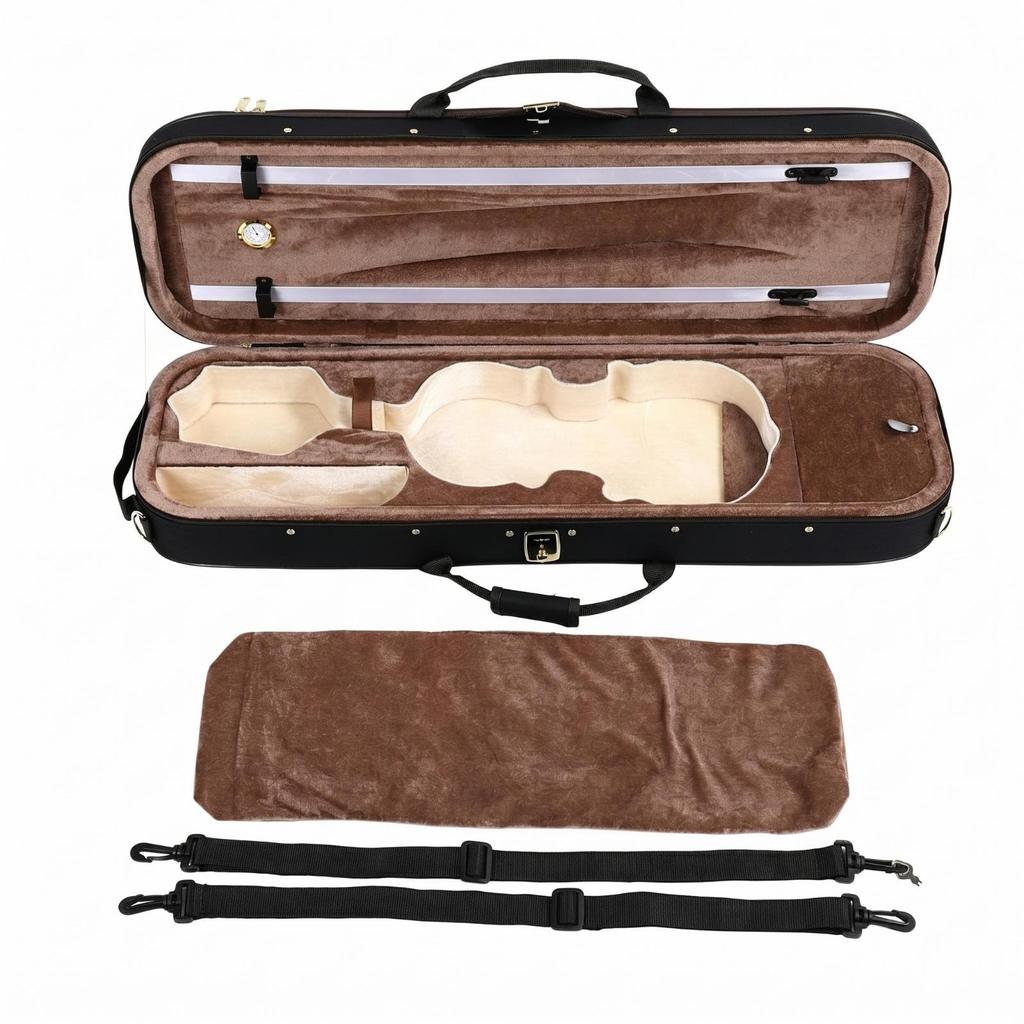 Oxford Cloth Violin Case 4/4 Hard Shell Protective Lightweight Box with
