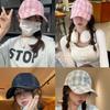 Hat Women's Spring Summer Three-dimensional Embroidery Bow Baseball Cap, Versatile Cap Shade Sunscreen Cap
