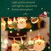 LED Christmas string lights 6 meter USB powered with Santa snowflakes and Christmas tree shapes for decoration
