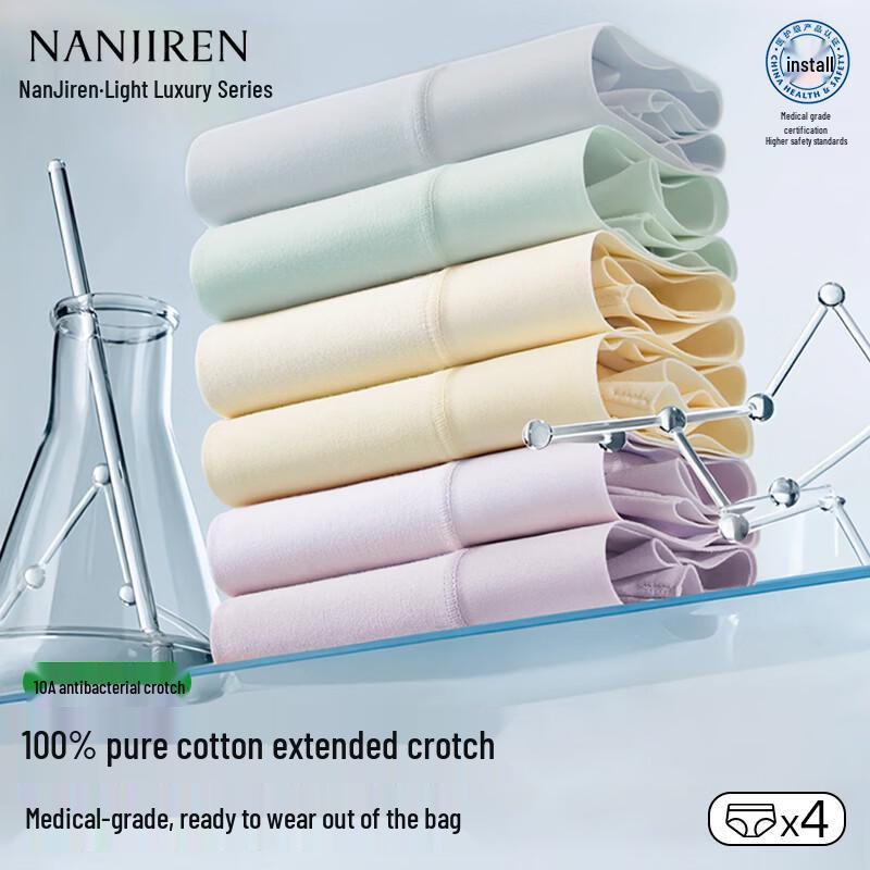 Nanjiren Women s Medical-Grade Cotton Underwear 4-Pack L