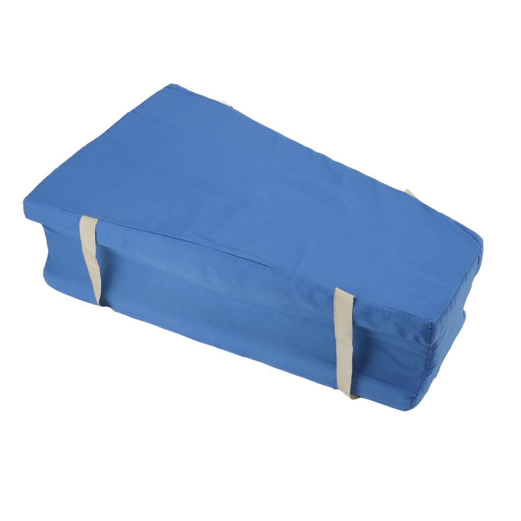 Leg Cushion Trapezoidal Grooved Sponge Body Positioning Pillow with Strap for Preventing Bedsores