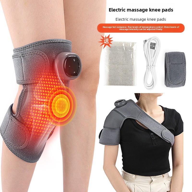 Battery Knee Massage Hot Compress Warm Knee Pads Knee Massage Electric Hot Compress Massage Protective Gear