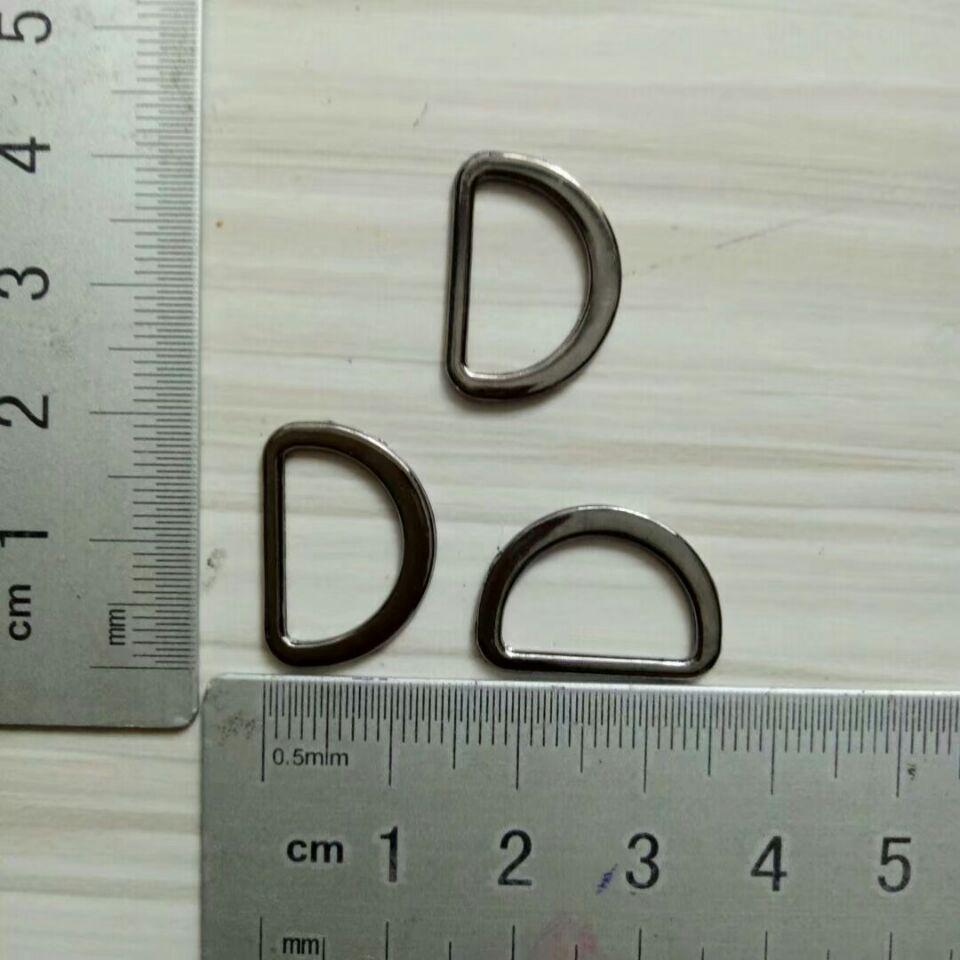 Zinc Alloy Semi-Circular D-Ring Buckles, Multiple Sizes 1.5 - 5.5cm