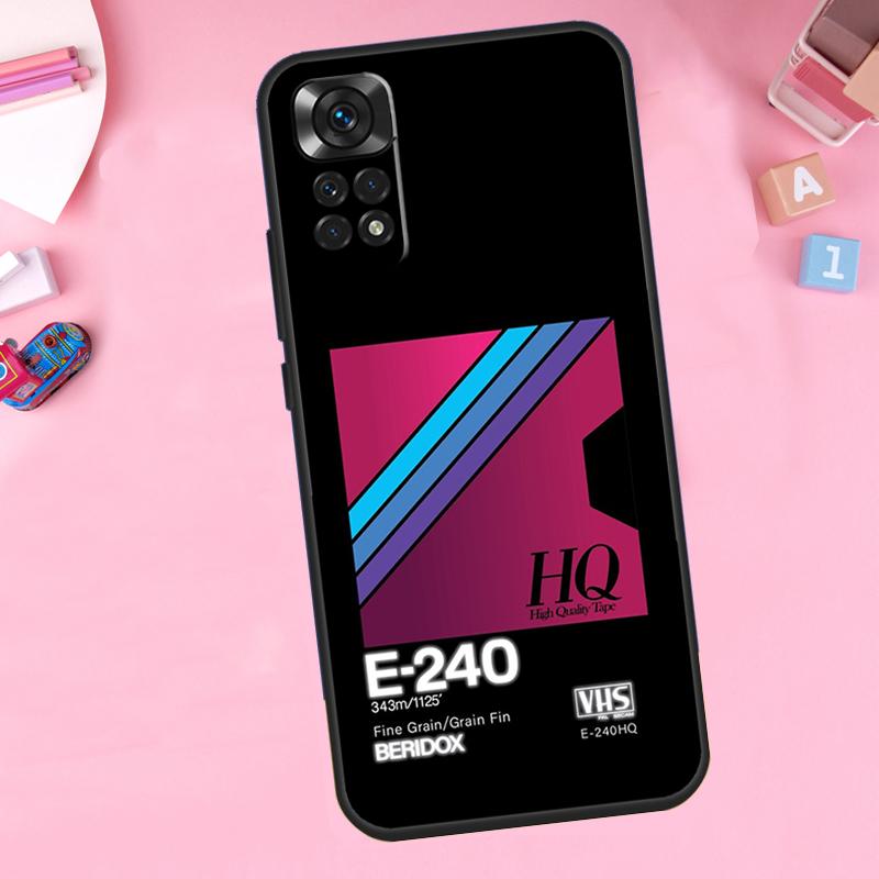 Retro VHS Tape For Xiaomi Redmi Note 14 10 11 12 13 15 Pro Plus Phone Case For Redmi 15 15C 14C 12C 10C 13C