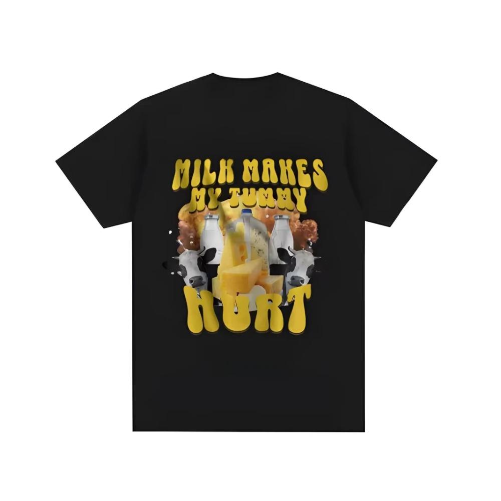 Trend Loose Cotton Short-sleeved T-shirt Men's Summer American Street Hip-hop 2024 New Hong Kong Style Half-sleeved T-shirt T