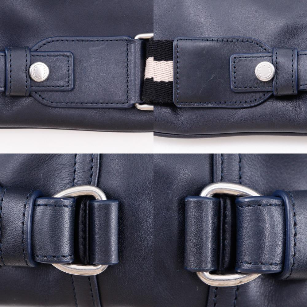 Bally TIGAN Business Bag 2WAYShoulder Black Calfskin Mens Used