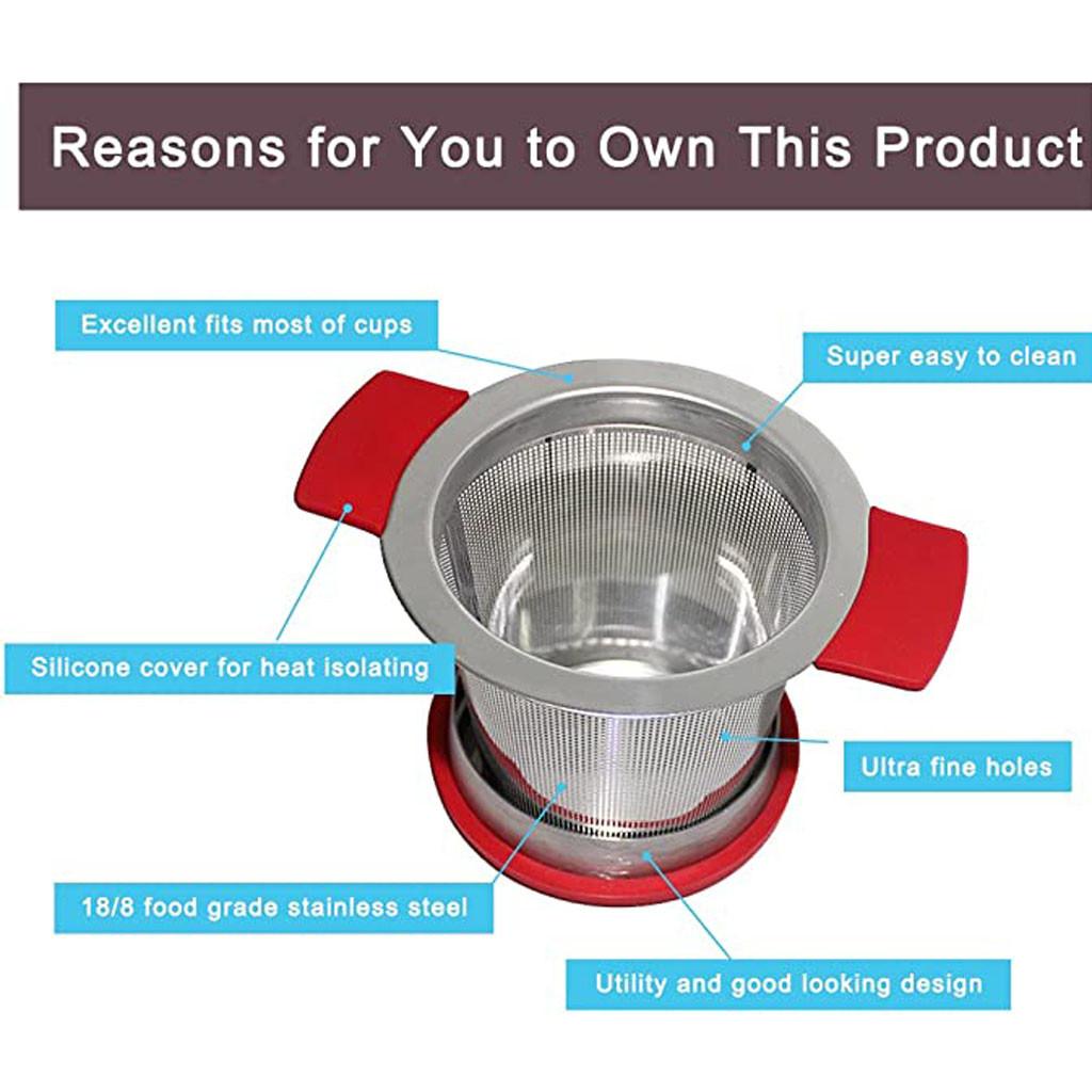 Kitchen Utensils Tea Strainer with Lid