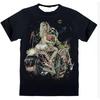 Craniu craniu 3D streetwear Tricou cămașă costume poliester Negru