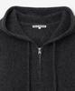 MILLO ARCHIVE Roang Knit Zip-Up Hoodie [Melange Black]