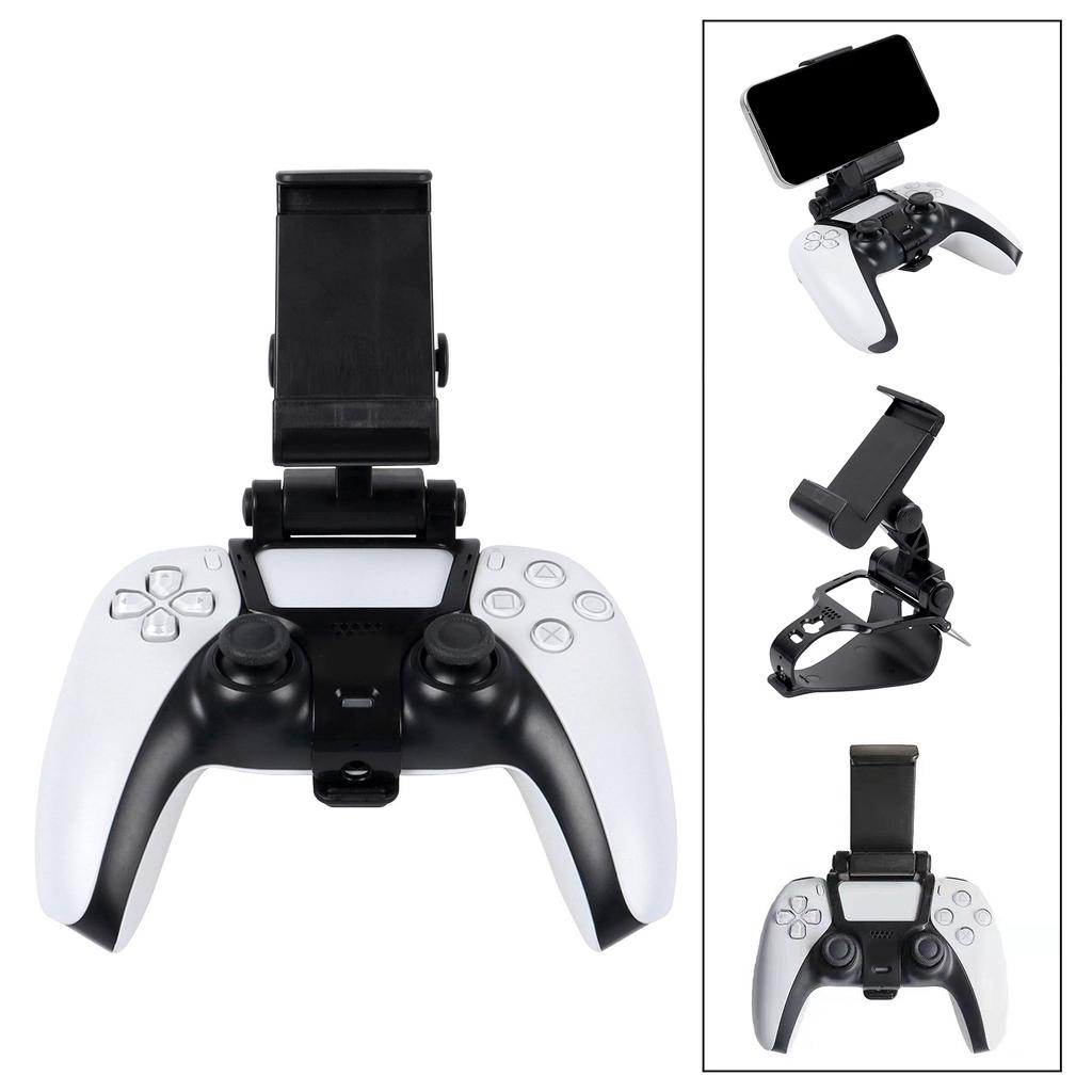 Controller Stand Phone Mount Clip Gaming Clamp Bracket ABS Adjustable for Gamers Gamepad Accessories