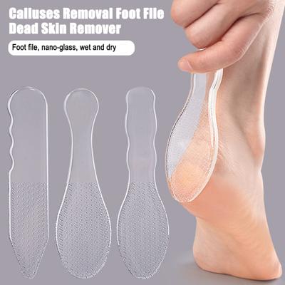 Nanometer Glass Foot File Callus Remover Foot Rasp Dead Skin Removal Exfoliator Foot Scrubber Reusable Manicure Pedicure Care Tools