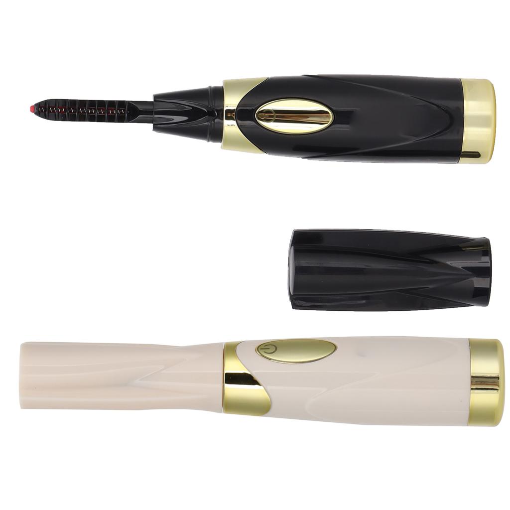 Heated Eyelash Curler USB Rechargeable Electric Lash Curlers Curling Tool for Long Lasting Natural E