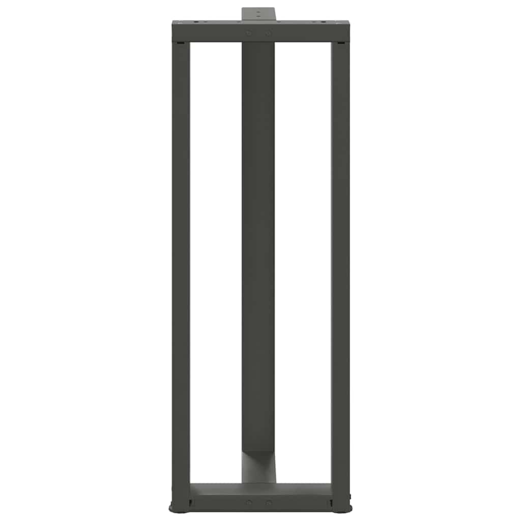 Vidaxl Nogi Do Stołu Barowego, 2 Szt., Antracyt, 40X35X(110-111) Cm