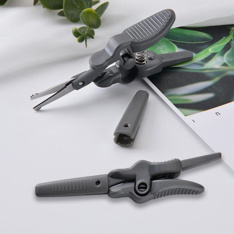 1Pcs Nose Ear Mustache Hair Remover Scissors Trimmer Round Safety Tips Facial