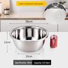 Extra Thick 304 Stainless Steel Household Deep Soup and Mixing Basin