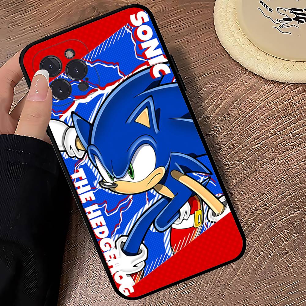 Anime S-Sonic H-HedgehogES Phone Case For IPhone 16 17 Air 15 14 13 12 11 Pro Max 16E Plus Fundas