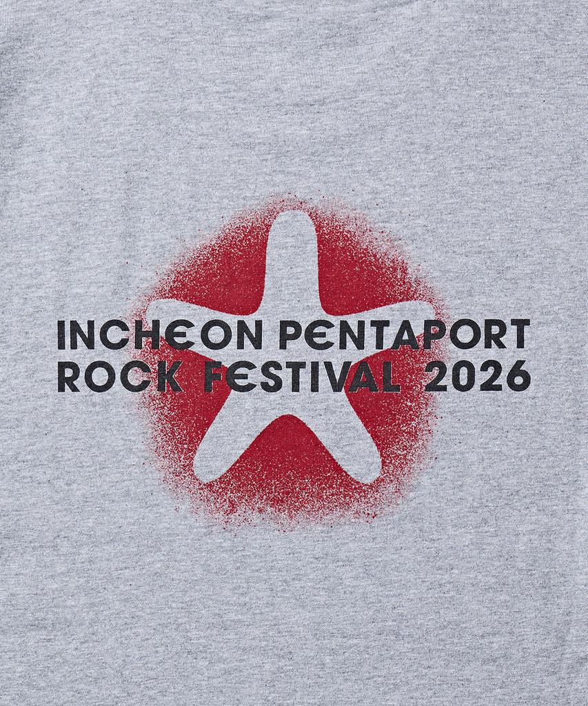 DISCUS ATHLETIC 2026 Pentaport Logo T-Shirt Melange Grey