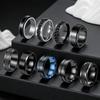 Anello da Uomo alla Moda in Acciaio di Titanio Rotante: Coppia Europea e Americana & Stile Matrimoniale