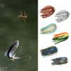 5Pcs Silicone Spinnerbait Skirts DIY Fishing Jig Lures 88 Strands Rubber Skirts
